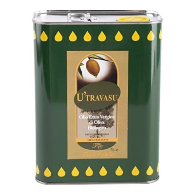 Abbildung von U&#039;Travasu® Natives Olivenöl Extra Bio dose 3 l 100% Italienisch Produkt in Sizilien Kaltextrakt