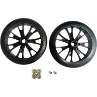 Abbildung von Hudora Unisex Erwachsene Ersatzrollenset 3099710640 Ersatzrollenset, Schwarz, 205 mm