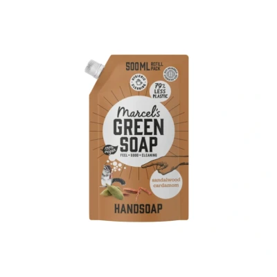 Abbildung von Marcels Green Soap Handseife Sandelholz &amp; Kardamom 500ml Nachfüllbeutel
