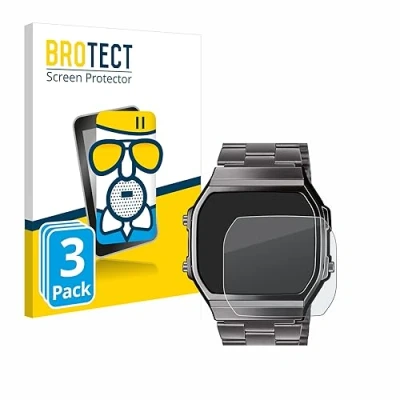 Abbildung von BROTECT Entspiegelungs Schutzglas für Casio A168WEGG 1BEF (3 Stück) Schutz Folie Panzerfolie Glas Matt [Extrem Kratzfest 9H, Anti Reflex]
