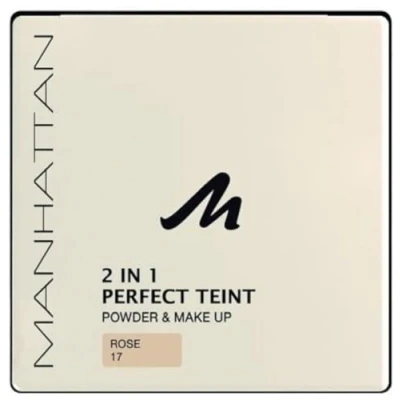Abbildung von Manhattan 2 in 1 Perfect Teint Powder &amp; Make Up 17 Rose