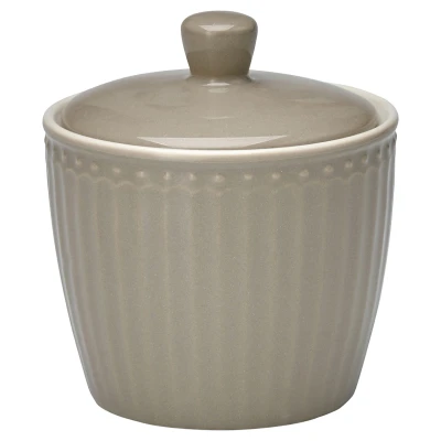 Abbildung von Greengate Alice Zuckerdose warm grey 10 cm