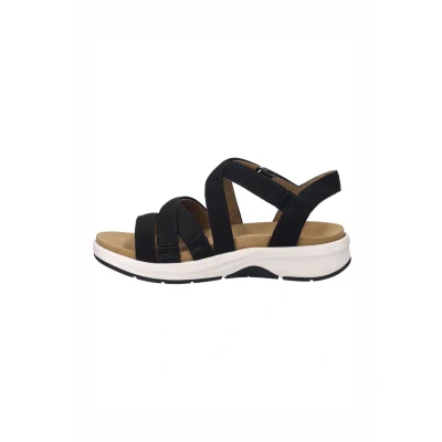 Abbildung von Josef Seibel Estelle Plateausandalette, Damen, Größe: 39, Schwarz Schuhe