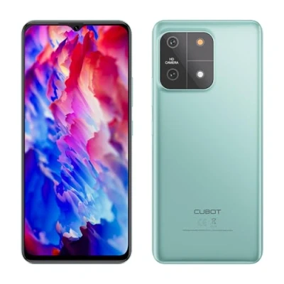 Abbildung von Cubot A1 6,5 Zoll HD+ Smartphone, 4 GB und 128 GB, 13 MP Kamera, 5100 mAh Akku, Android 13, OctaCore Prozessor, Grün