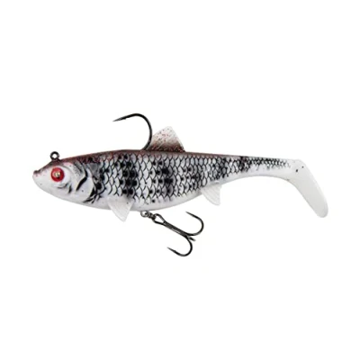 Abbildung von Fox Rage Replicant 14cm 5,5&quot; Wobble 55g UV Zebra Gummifisch
