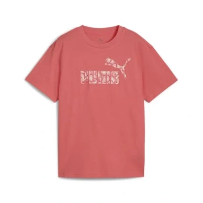 Abbildung von Puma Animal LOGO Infill TEE Tshirt print für Kinder, Größe: 140, Peach frost