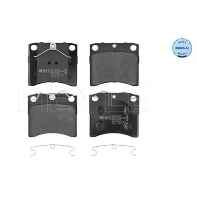 Abbildung von MEYLE 025 216 3517 Bremsbelagsatz ORIGINAL Quality Vorderachse exkl. Verschleißwarnkontakt mit Anti Quietsch Blech VOLKSWAGEN: TRANSPORTER 4 Bus