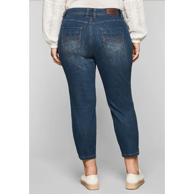 Abbildung von Sheego Jeans Tapered Fit, Damen, Größe: 40, Blue denim