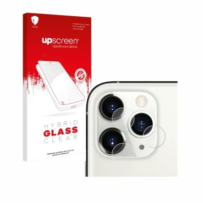 Abbildung von upscreen Schutzglas für Apple iPhone 11 Pro (NUR Kameraschutz) Schutzfolie, Glas Folie [Klar, 9H Panzerschutz, Anti Fingerprint]