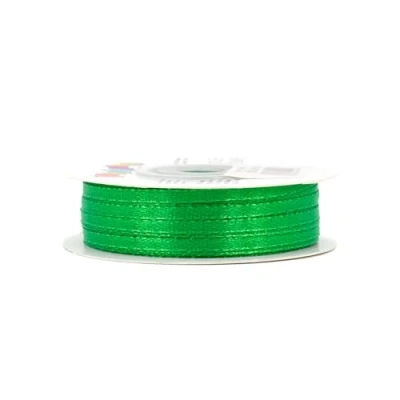 Abbildung von Satinband 3mm x 50m Rolle FARBAUSWAHL in 3/6/12/18/25/38/50/75/100mm farbecht &amp; waschbar Schleifenband für Hochzeit Geschenkband zum Verpacken Dekorieren Basteln Grün 580