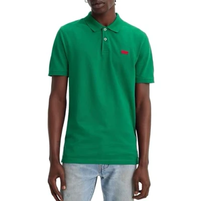 Abbildung von Levi&#039;s Housemark Quarter Tipping LEMO Poloshirt, Herren, Größe: XL, Mottled green
