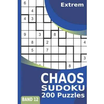 Abbildung von Chaos Sudoku: Extrem 200 Unregelmäßige Sudoku Puzzles der Grösse 9x9 (Jigsaw Sudoku, Freiform Irreguläre Sudoku) Band 12