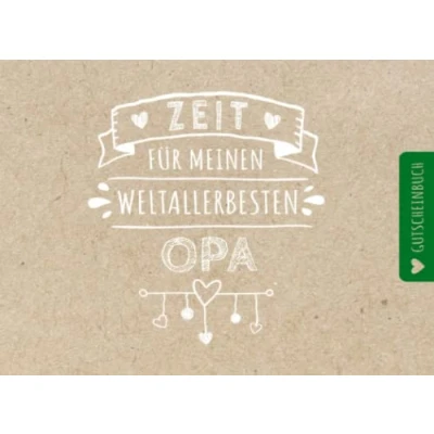 Abbildung von Gutscheinbuch Opa: Personalisiertes Gutscheinheft Opa 50 Gutscheinen zum einlösen: 25 vorgefertigt + selber Ausfüllen und Ausschneiden, ... Geburtstag, Weihnachten für die Großvater