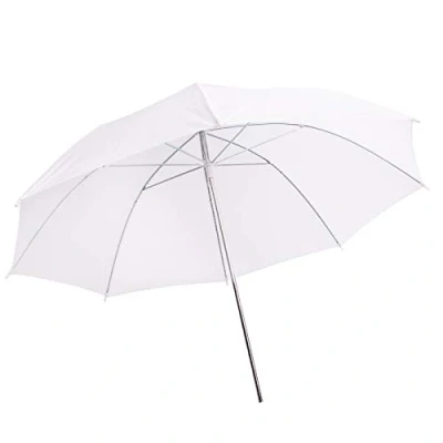 Abbildung von Professional Fotografie Fotostudio Reflektierende weich freistehende Regenschirm 43in Weiß/weich