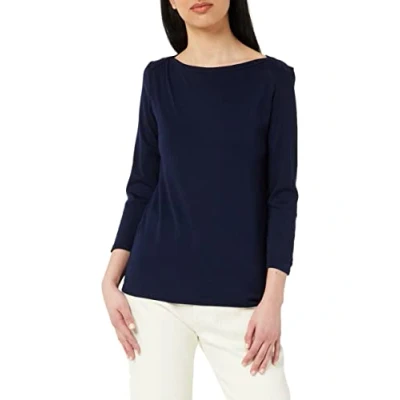 Abbildung von United Colors of Benetton WITH BOAT NECK Langarmshirt, Damen, Größe: 32, Blue