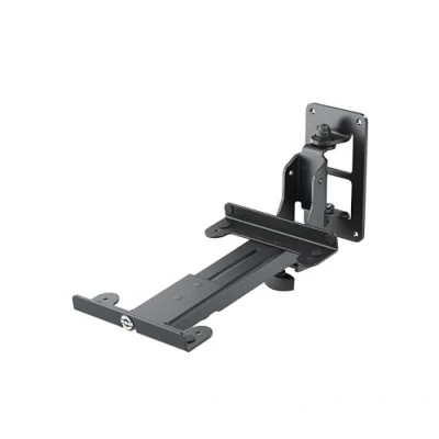 Abbildung von K&amp;M 24166 Boxenwandhalterung M mit verstellbarem Ausleger, 108 Schwenkung aus Stahl Schwarz 15 22 cm bis kg