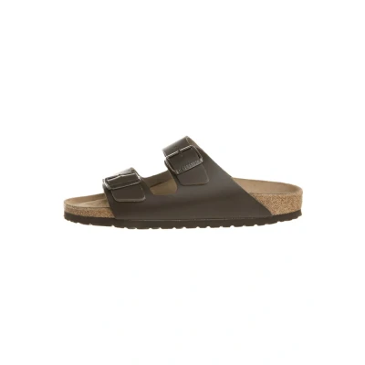 Abbildung von Birkenstock Arizona 51103, Unisex Erwachsene Clogs &amp; Pantoletten aus Naturleder, Braun (Dunkelbraun), EU 35 (schmal)