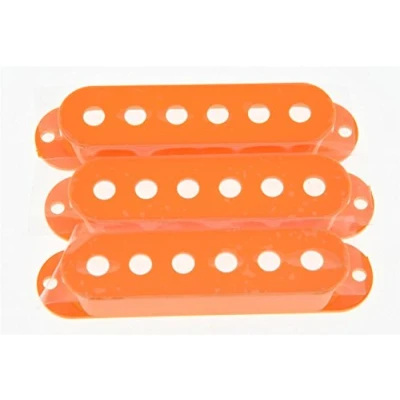 Abbildung von kaish 52 mm orange ST Strat Gitarre Pickup Kappen 3 Single Coil für Fender Stratocaster