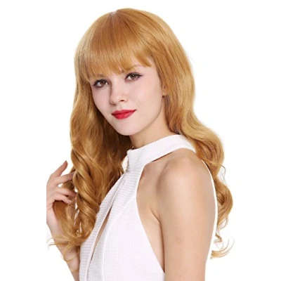 Abbildung von WIG ME UP TML0511 2744 Perücke Damenperücke lang gewellt Pony helles Kupferblond Rotblond