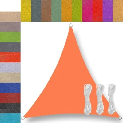 Abbildung von sonnensegel wasserdicht dreieckig rechteckig sonnensegel（21 Farben und 85 Größen）balkon regenschutz 95% UV Schutz Windschutz Überdachung Plane für Garten Terrasse Outdoor Camping Patio Schwimmbad