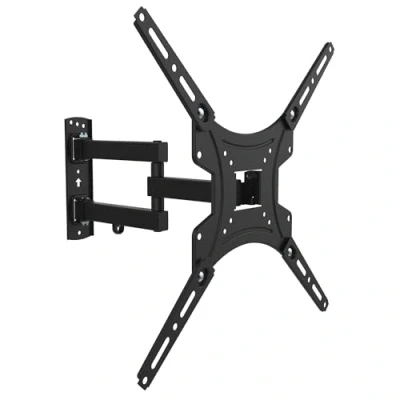 Abbildung von Atlantis P022 E15SBH TV Wandhalterung schwenkbar, für Fernseher von 13 bis 60 Zoll, max. 30 kg, VESA 400 x 400, Neigung vertikal +/ 12 , drehbar 180 ausziehbar 36,5 cm.