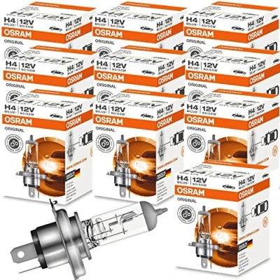 Abbildung von 10 Stück OSRAM H4 Original 60/55 Watt 12 Volt PKW Bilux Autolampe Birne Lampe Licht Front