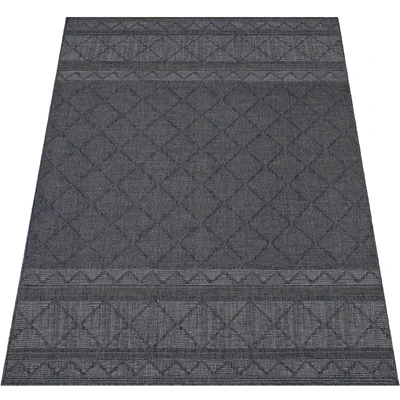 Abbildung von Paco Home Teppich &quot;Vermont 191&quot;, rechteckig, Flachgewebe, modernes Design mit Rauten, gesteift, Outdoor geeignet