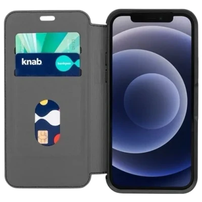 Abbildung von Otterbox Strada Leder Book Case Schwarz Apple iPhone 12/12 Pro