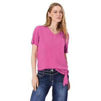 Abbildung von Cecil MIT Knotendetail Bluse, Damen, Größe: XL, Pink
