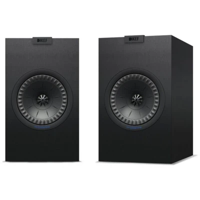 Abbildung von KEF Q150 Schwarz Lautsprecher Paar, HiFi Heimkino Regallautsprecher Boxen Stereo High End 2 Wege