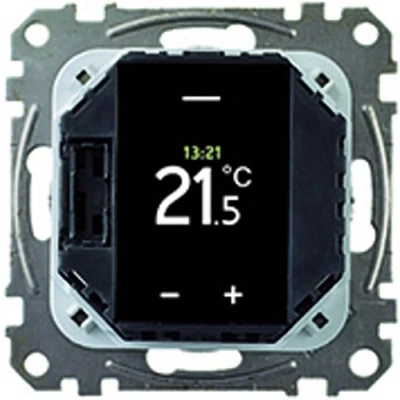 Abbildung von Schneider Electric Merten MEG5776 0000 Unterputz Universal Temperatur regler Einsatz programmierbar, Touchdisplay