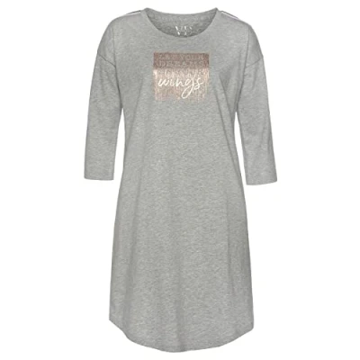 Abbildung von Lascana Dream Sleeps Nachthemd, Damen, Größe: 36/38, Light grey