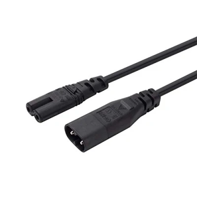 Abbildung von baolongking IEC 60320 C8 Stecker auf C7 Buchse, Verlängerungsnetzteil, Hauptadapterkabel (0.3m)
