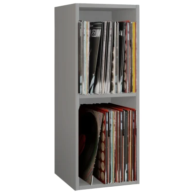 Abbildung von VCM CD Regal Holz Schallplatten LP Stand Platto 2fach, 1 tlg.