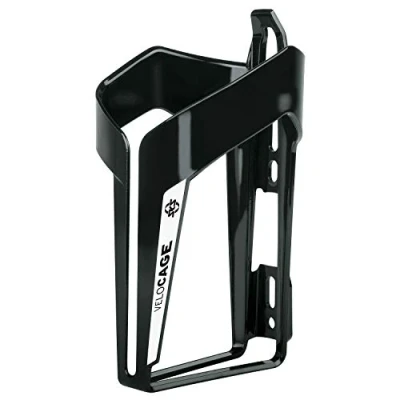 Abbildung von Winora UNKNOWN SKS Velo Cage Flaschenhalter, schwarz glänzend/weiß