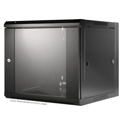 Abbildung von Intellinet 19&quot; Wandverteiler 9HE 50x57x45 Flatpack schwarz 711777, 9 HE