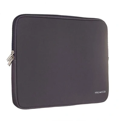 Abbildung von König Design Laptoptasche Laptophülle 17 Zoll stoßfeste Notebooktasche Laptop Schutzhülle Notebook Sleeve Hülle PC Schutztasche Grau