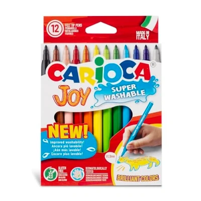 Abbildung von Carioca 40614 Joy Super abwaschbare Filzstifte, 12 Stück