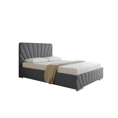 Abbildung von PANDA MÖBEL GmbH Polsterbett RAY Doppelbett mit Stauraum aus Kiefernholz 140x200 160x200 180x200