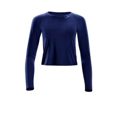 Abbildung von Winshape Cropped LONG Sleeve Langarmshirt, Damen, Größe: XS, Dark blue