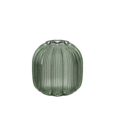 Abbildung von Villeroy &amp; Boch Fleur Vert Vase 11 cm Grün, Spülmaschinenfest, Kleine Tischvase, Blumiges Design, Mundgeblasen und Handgefertigte Glasvase, Kleines Deko Highlight, Wohnung, Home Decor, Glas