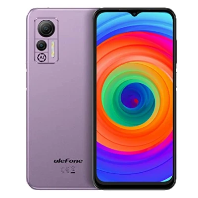 Abbildung von Ulefone Android 12 4G Smartphone ohne Vertrag Note 14(64GB), 3 Karten Steckplatz, Quad Core 4GB+64GB, DUAL SIM Handy, 6,52&#039;&#039; HD+, 8MP+13MP Kamera, 4500mAh Akku, Gesichts Entsperrung GPS Lila