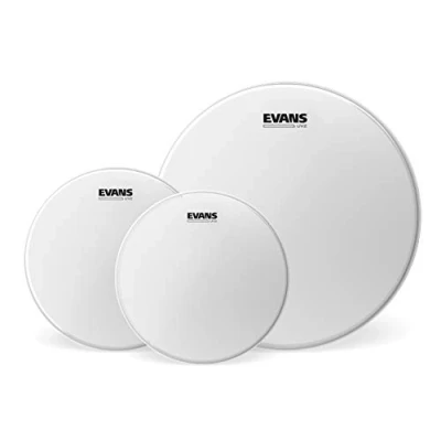 Abbildung von Evans UV2 Rock Pack mit beschichteten Tomfellen (25, 4 cm, 30, 5 40, 6 cm)