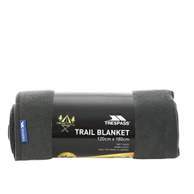 Abbildung von Trespass Uni Snuggles Warme Fleece Decke 120cm X 180cm, Charcoal, Einheitsgröße EU
