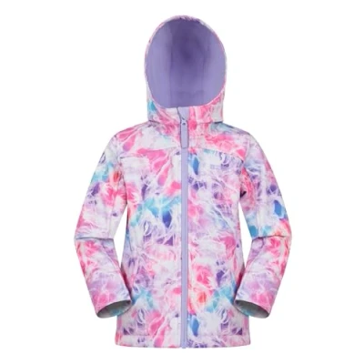 Abbildung von Mountain Warehouse Exodus wasserdichte Windjacke Kinder Softshell leichte Regenjacke Kinder, atmungsaktive, wasserfeste Jacke, ungefütterte Kinderregenjacke leuchtendes Pink 11 12 Jahre