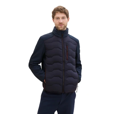 Abbildung von TOM Tailor Hybrid Winterjacke, Herren, Größe: Medium, Sky captain blue