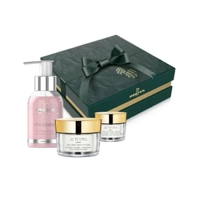 Abbildung von Monteil AURORA Christmas Box ACTI VITA 3tlg. Beautyset Kosmetikset (Cleanser, Ultra Rich Cream, Eye Cream)
