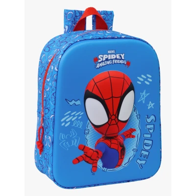 Abbildung von Spidey 3D Kindergartenrucksack, anpassbar an den Wagen, einfache Reinigung, ideal für Kinder verschiedener Altersgruppen, bequem und vielseitig, Qualität Widerstandsfähigkeit, 22 x 10 27 cm