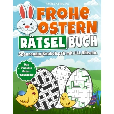 Abbildung von Frohe Ostern Rätselbuch: Der Große Rätselspaß für die Osterzeit I 111 knifflige Oster Rätsel inkl. Anleitung und Lösungen Extra Großformat optimale Lesbarkeit