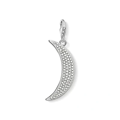 Abbildung von THOMAS SABO Damen Charm Anhänger Mond Pave Club 925 Sterling Silber Y0009 051 1